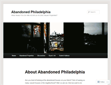 Tablet Screenshot of abandonedphiladelphia.com